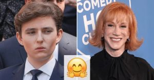 Kathy Griffin Jokes Barron Trump Warned Her Over Infamous Photo…
