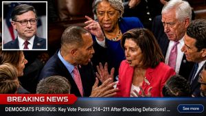 🚨 DEMOCRATS FURIOUS: Key Vote Passes 214–211 After Shocking Defections!…