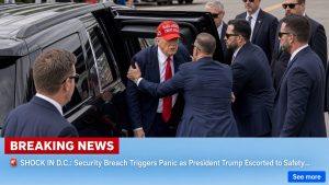 🚨 SHOCK IN D.C.: Security Breach Triggers Panic as President Trump Escorted to Safety…
