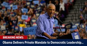 🚨 JUST NOW: Obama Delivers Private Mandate to Democratic Leadership…